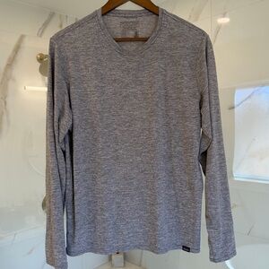 Patagonia Capilene Cool Daily Long Sleeve Shirt UPF 50+ Gray Heather Mens M